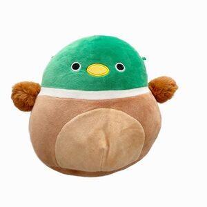 Avery the Mallard Duck Plush Toy Stuffie Green and Brown Squishmallow 7.5